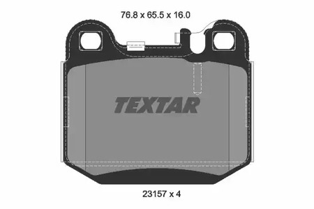 Комплект тормозных колодок дискового тормоза TEXTAR 2315702