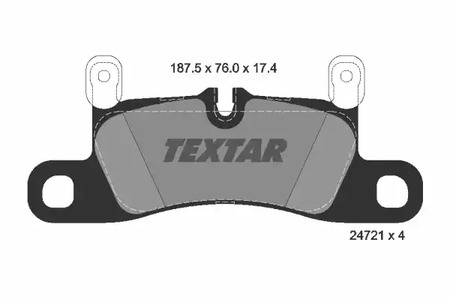Колодки тормозные дисковые TEXTAR 2472102