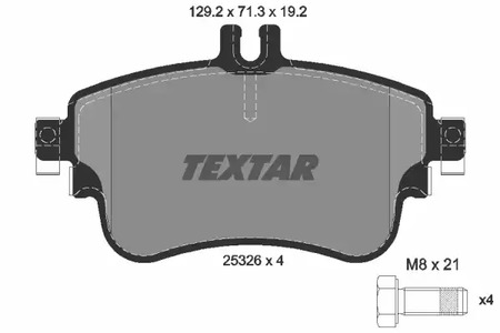Колодки тормозные дисковые TEXTAR 2532601