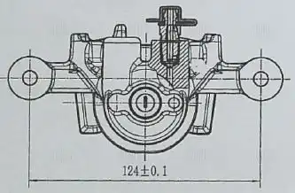 Суппорт тормозной задний левый d34 TRIALLI CF 084705