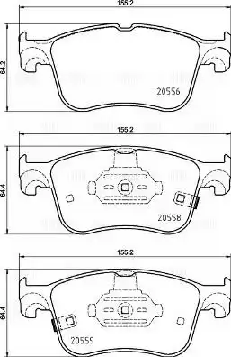 Pf 1004 колодки торм. для а/м ford focus iv (18-)/kuga (19-) диск. перед. (pf 1004)
