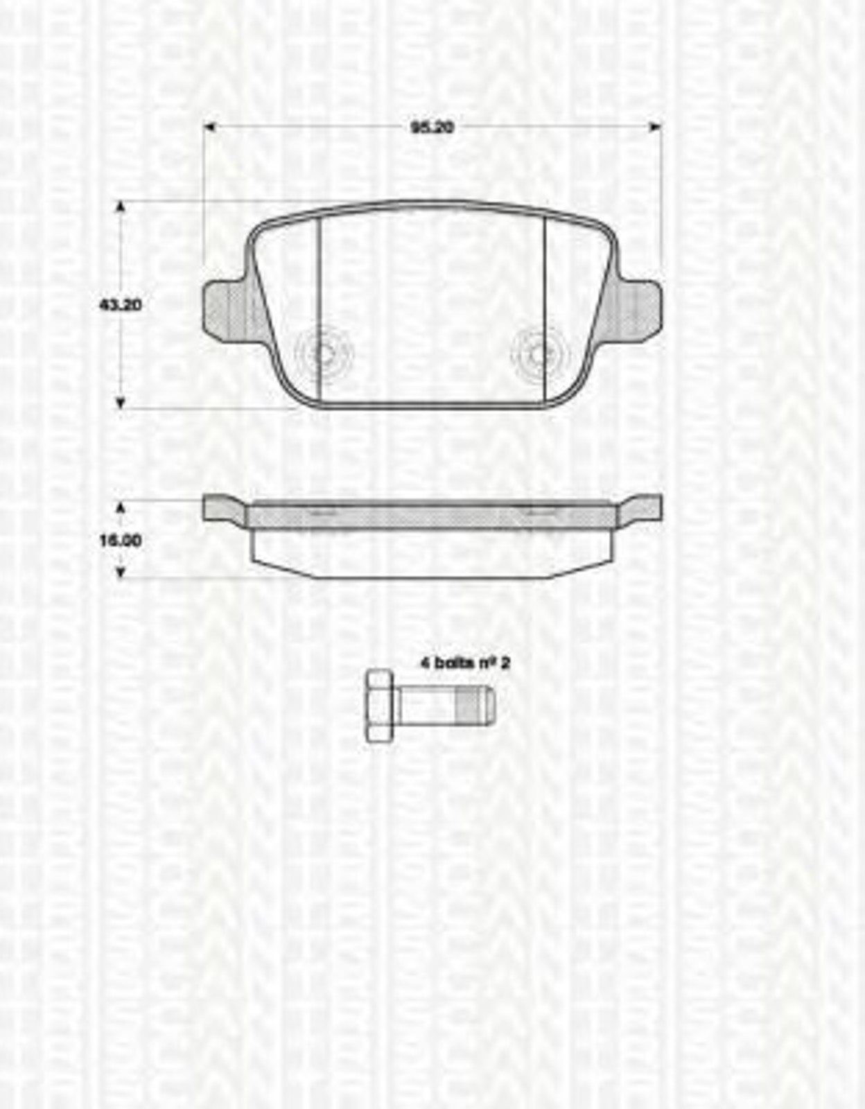 Колодки тормозные дисковые TRISCAN 8110 17024