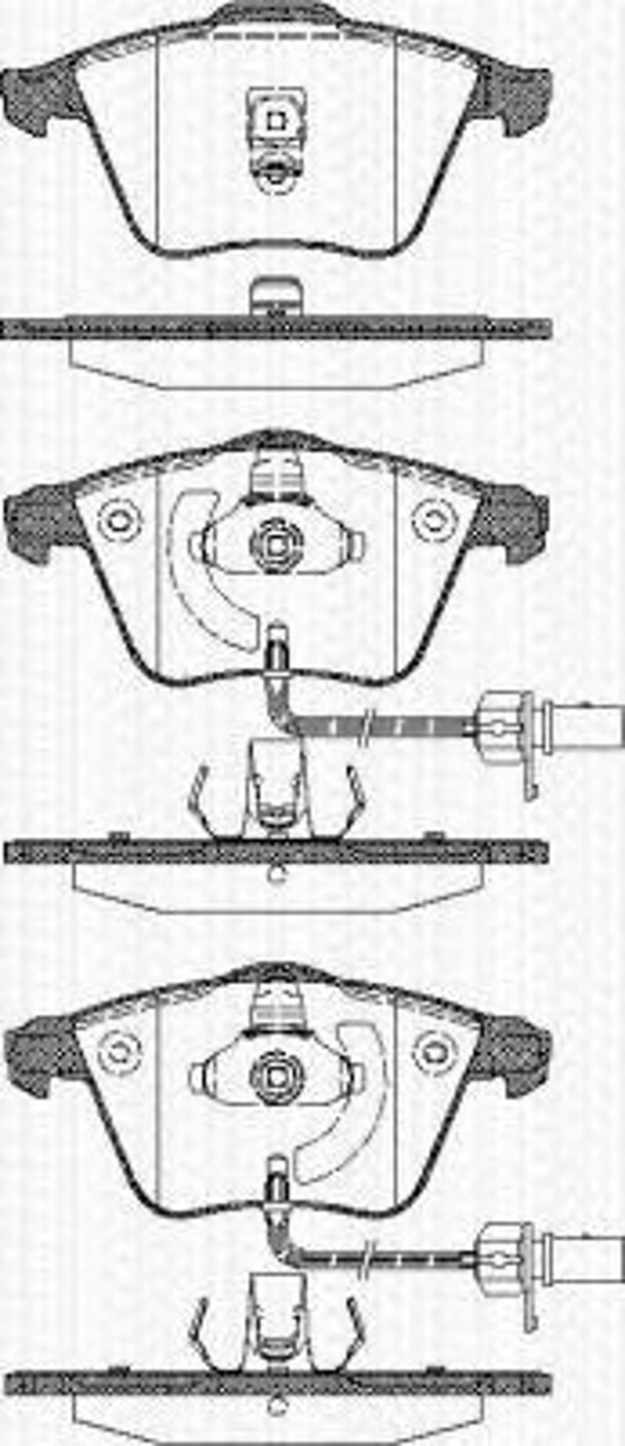 Колодки тормозные дисковые TRISCAN 8110 29053