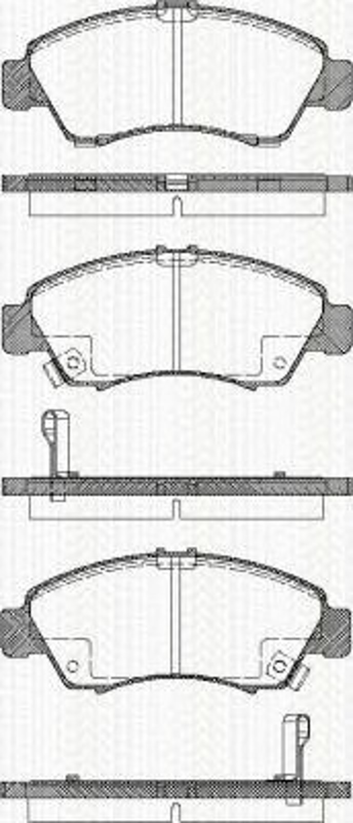 Колодки тормозные дисковые TRISCAN 8110 40169