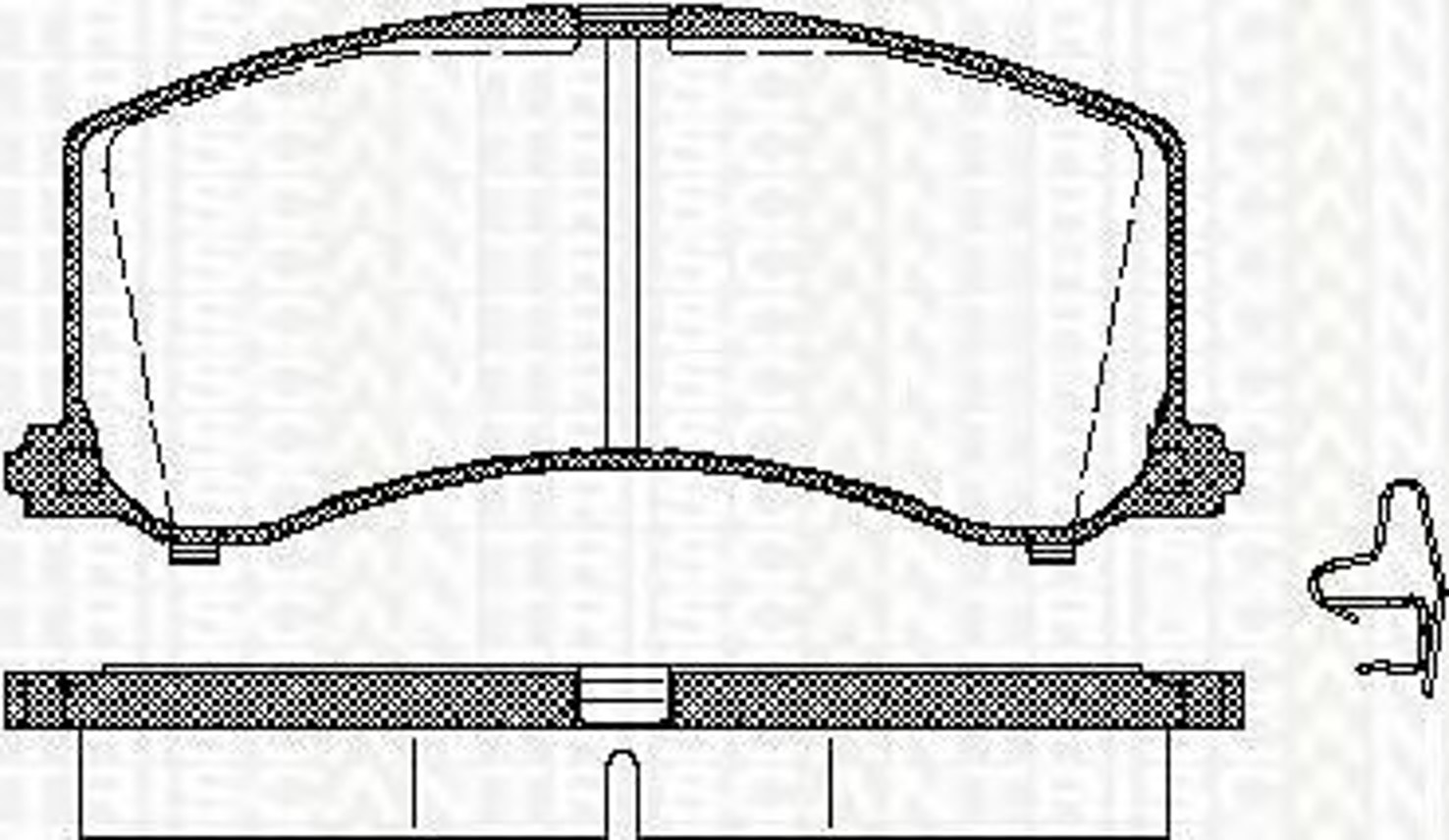 Колодки тормозные дисковые TRISCAN 8110 69003