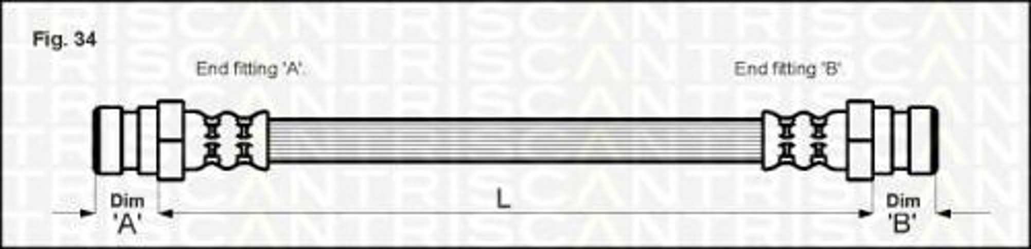 Шланг тормозной TRISCAN 8150 10010