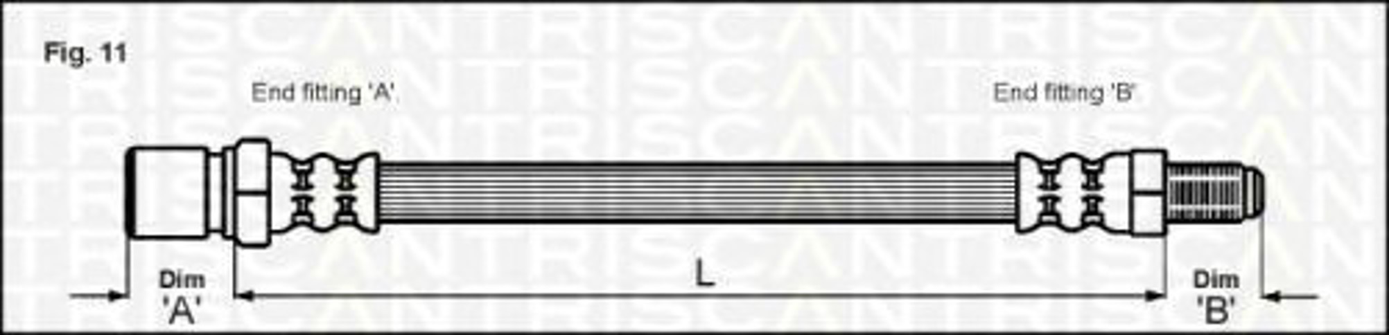 Тормозной шланг TRISCAN 8150 12105