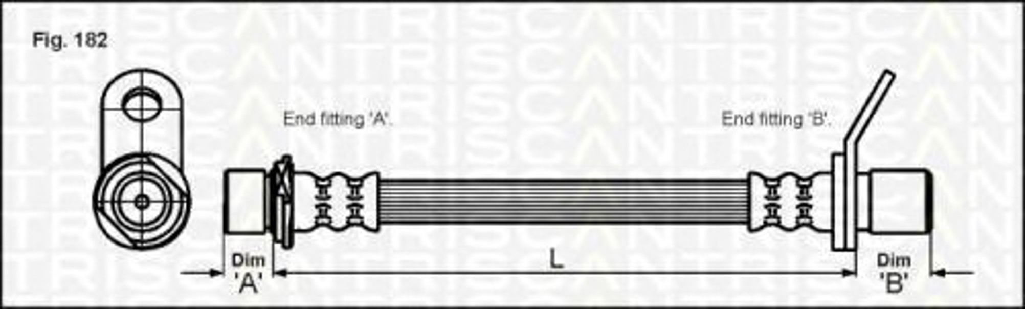 Шланг тормозной TRISCAN 8150 13222