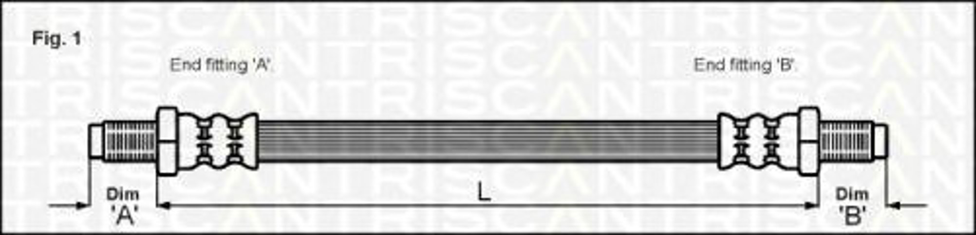 Шланг тормозной TRISCAN 8150 16212