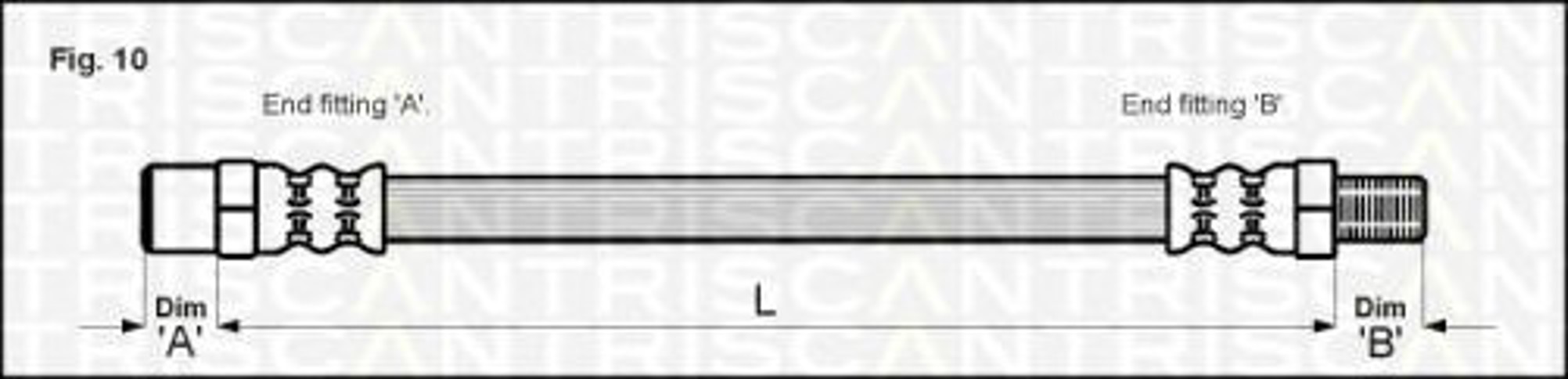 Шланг тормозной TRISCAN 8150 23103