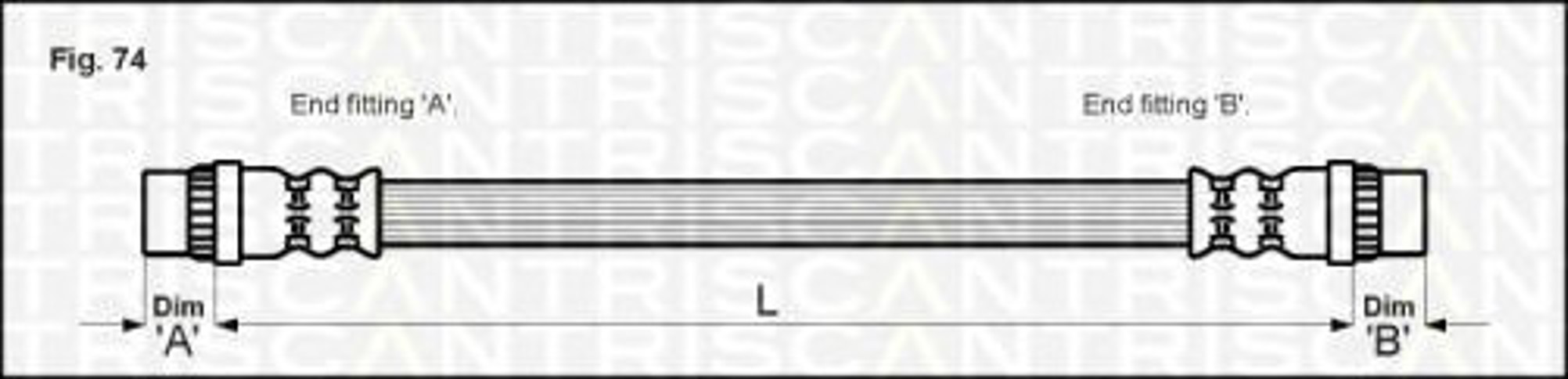 Шланг тормозной TRISCAN 8150 25204