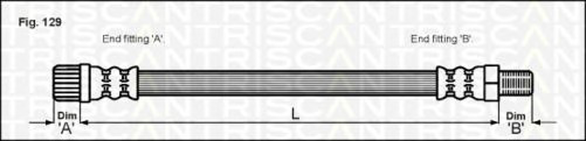 Шланг тормозной TRISCAN 8150 25205