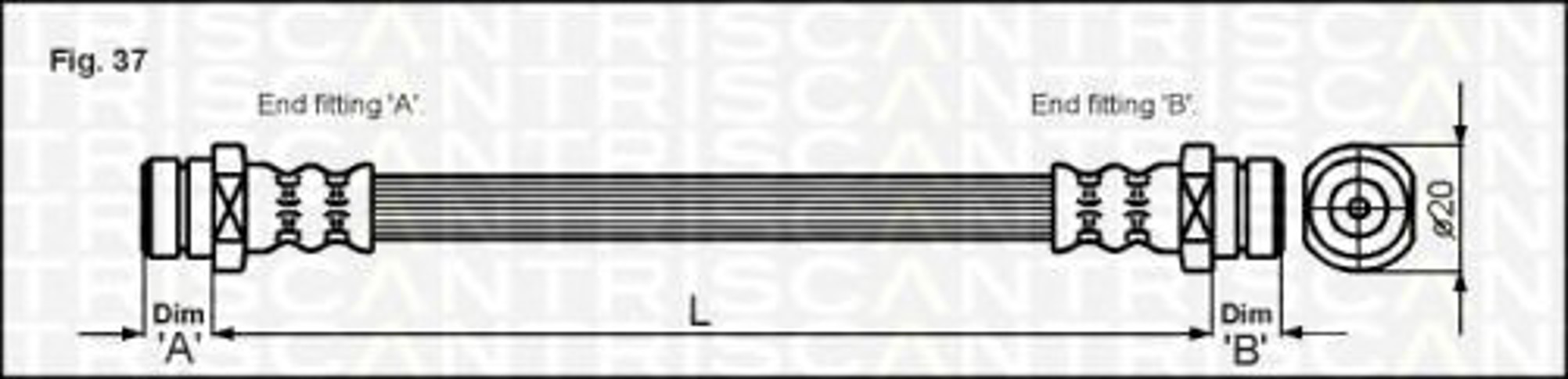 Шланг тормозной TRISCAN 8150 42005