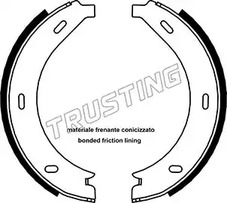 Комплект тормозных колодок стояночная тормозной системы TRUSTING 052.123