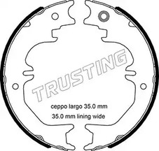 Комплект колодок стояночного тормоза TRUSTING 115.329