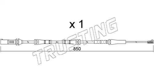 Датчик износа тормозных колодок TRUSTING SU.374