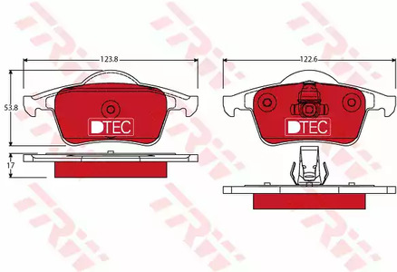 Тормозные колодки TRW GDB1389DTE