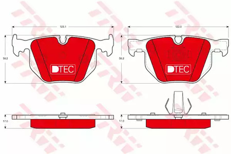 Колодки тормозные дисковые TRW GDB1499DTE