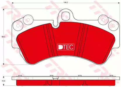 Тормозные колодки TRW GDB1547DTE