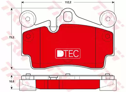 Комплект тормозных колодок дисковый тормоз dtec cotec