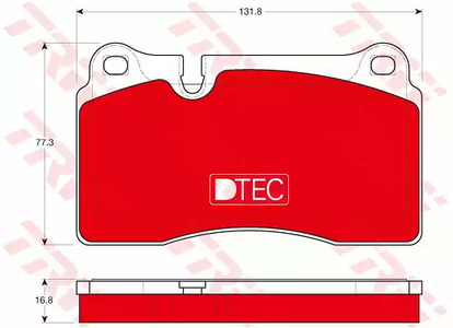 Тормозные колодки TRW GDB1670DTE