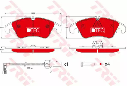 Тормозные колодки TRW GDB1768DTE