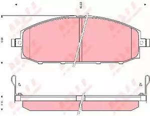 Комплект тормозных колодок дискового тормоз cotec TRW GDB3222