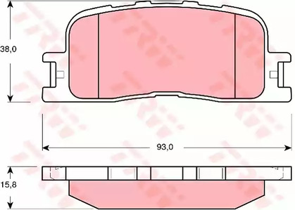 Колодки тормозные дисковые TRW GDB3374