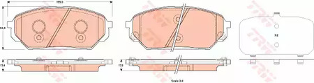 Комплект тормозных колодок дискового тормоз