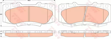 Колодки тормозные дисковые TRW GDB3528