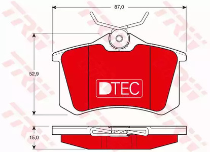 Тормозные колодки TRW GDB823DTE
