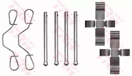 Пружины колодок (ремкомплект) TRW PFK154