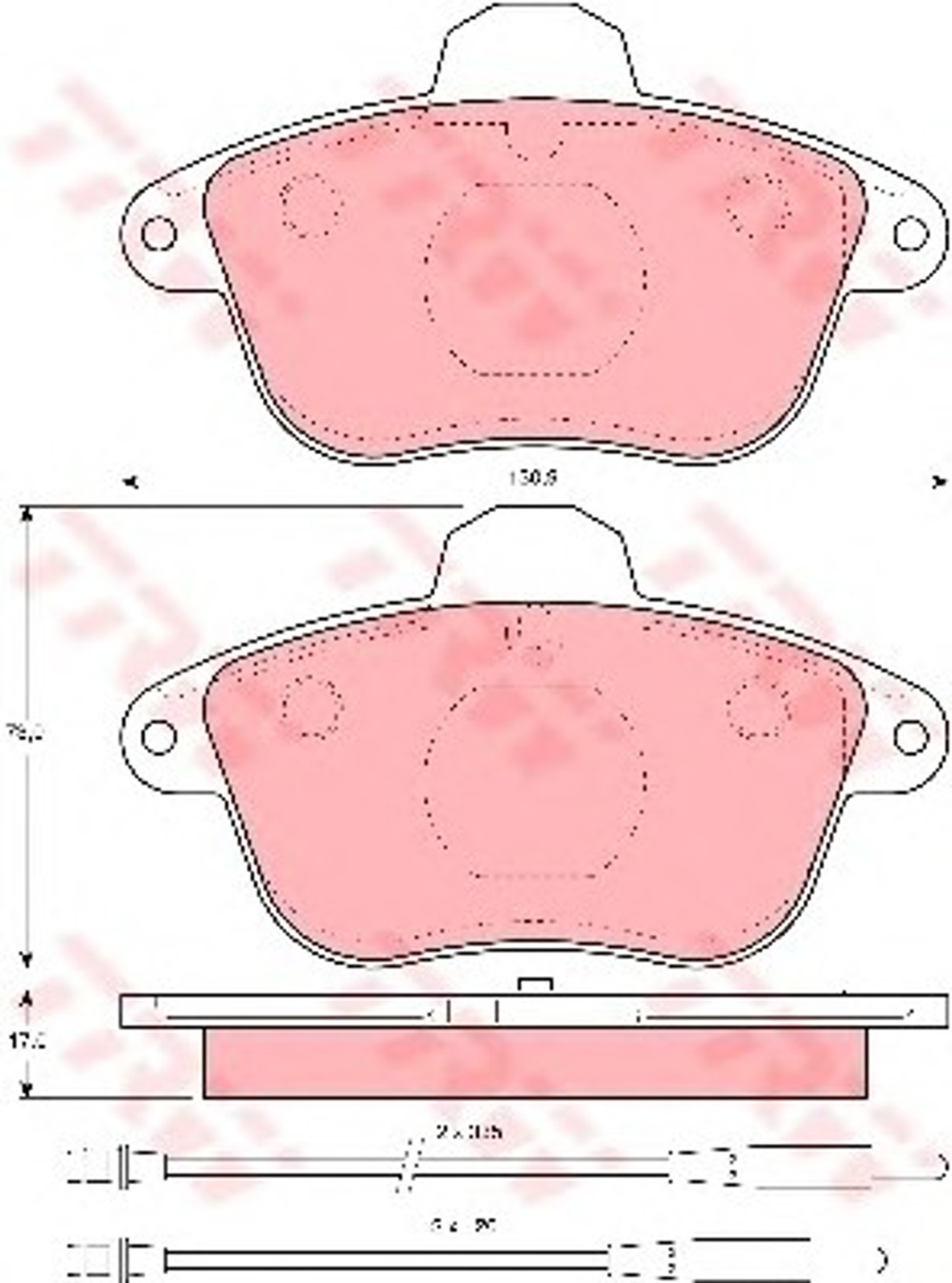 Колодки тормозные дисковые TRW GDB1085