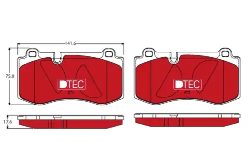 Тормозные колодки TRW GDB1733DTE