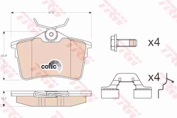 Тормозные колодки TRW GDB1799