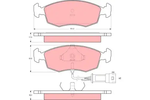 Тормозные колодки TRW GDB301