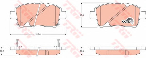 Тормозные колодки TRW GDB3242