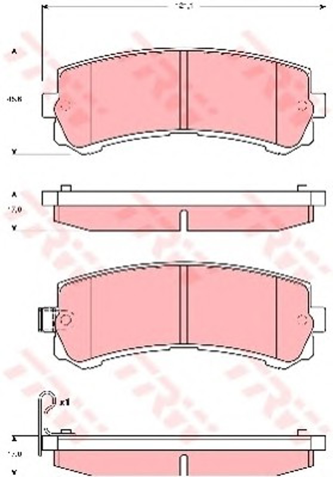 Колодки тормозные дисковые TRW GDB3362