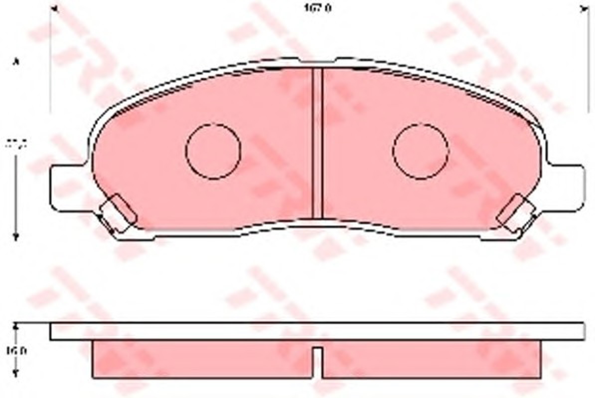 Колодки тормозные дисковые TRW GDB7113