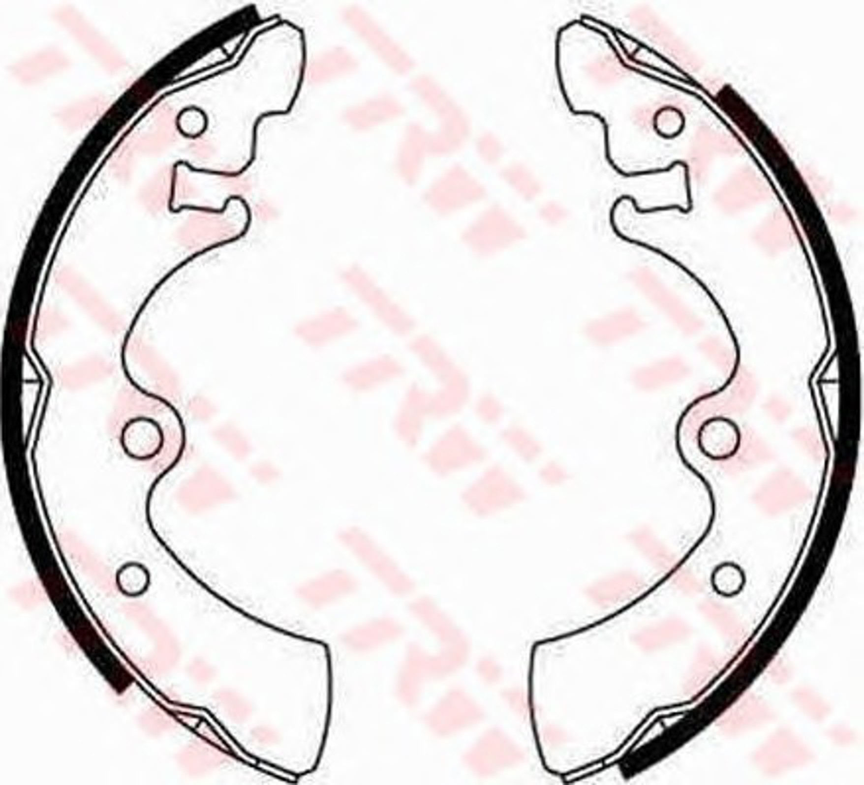 Колодки тормозные барабанные TRW GS8096