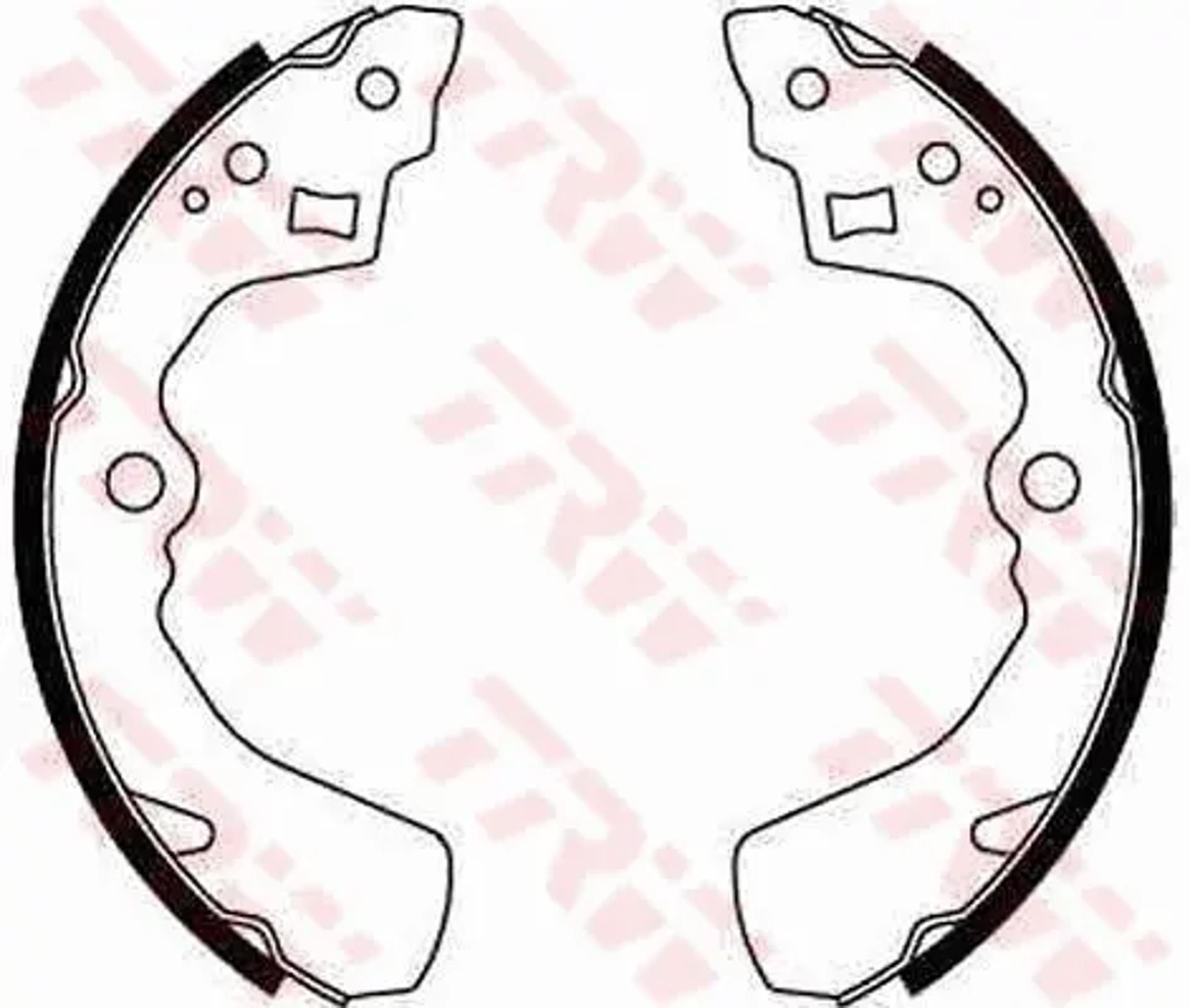 Колодки тормозные барабанные TRW GS8549