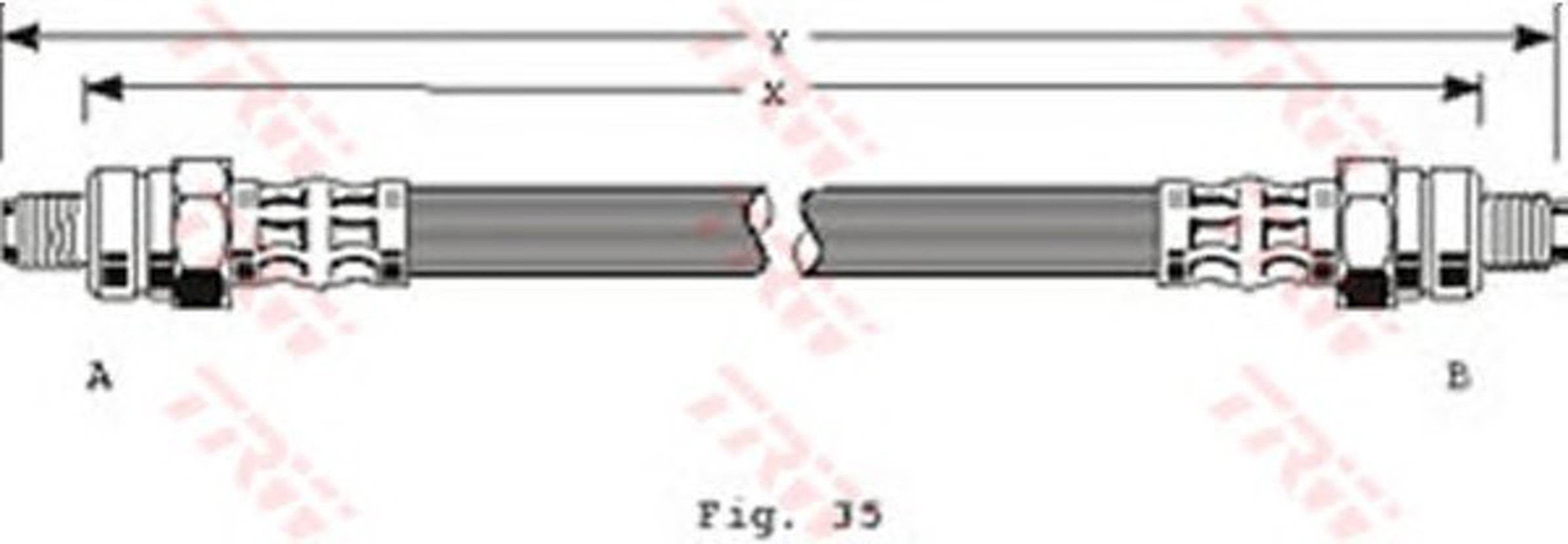 Шланг тормозной TRW PHC113