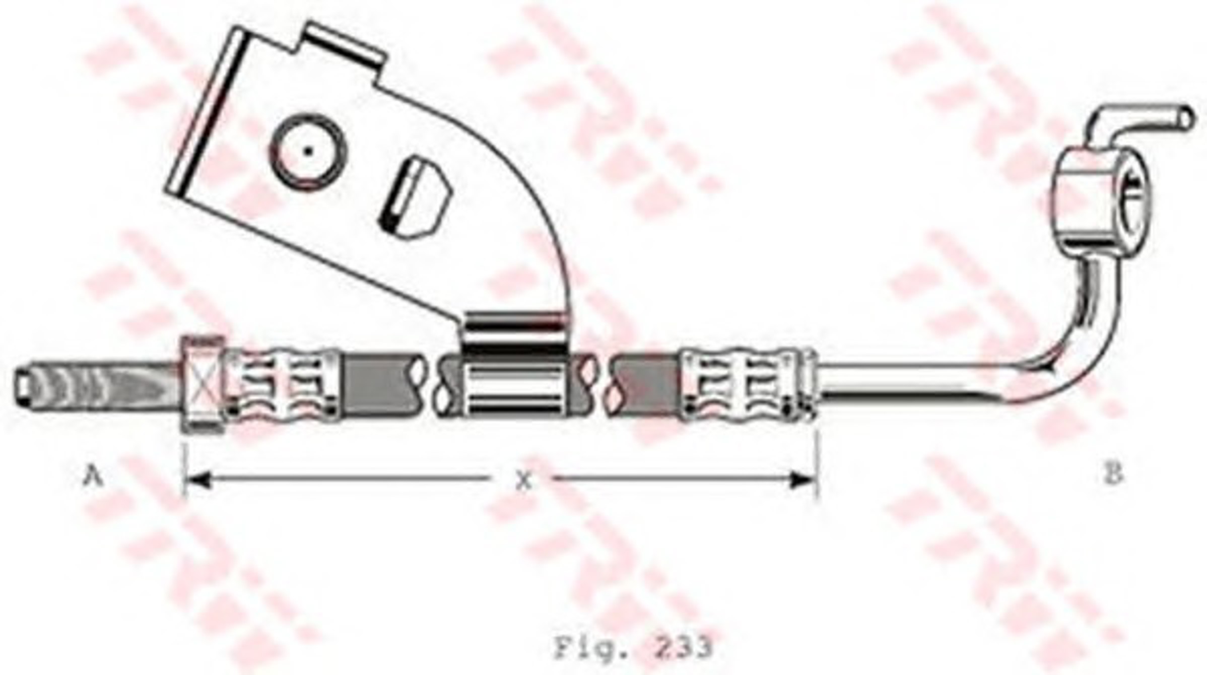 Шланг тормозной TRW PHD342