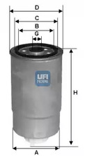 Топливный фильтр UFI 24.351.01