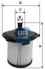 Топливный фильтр UFI 26.074.00