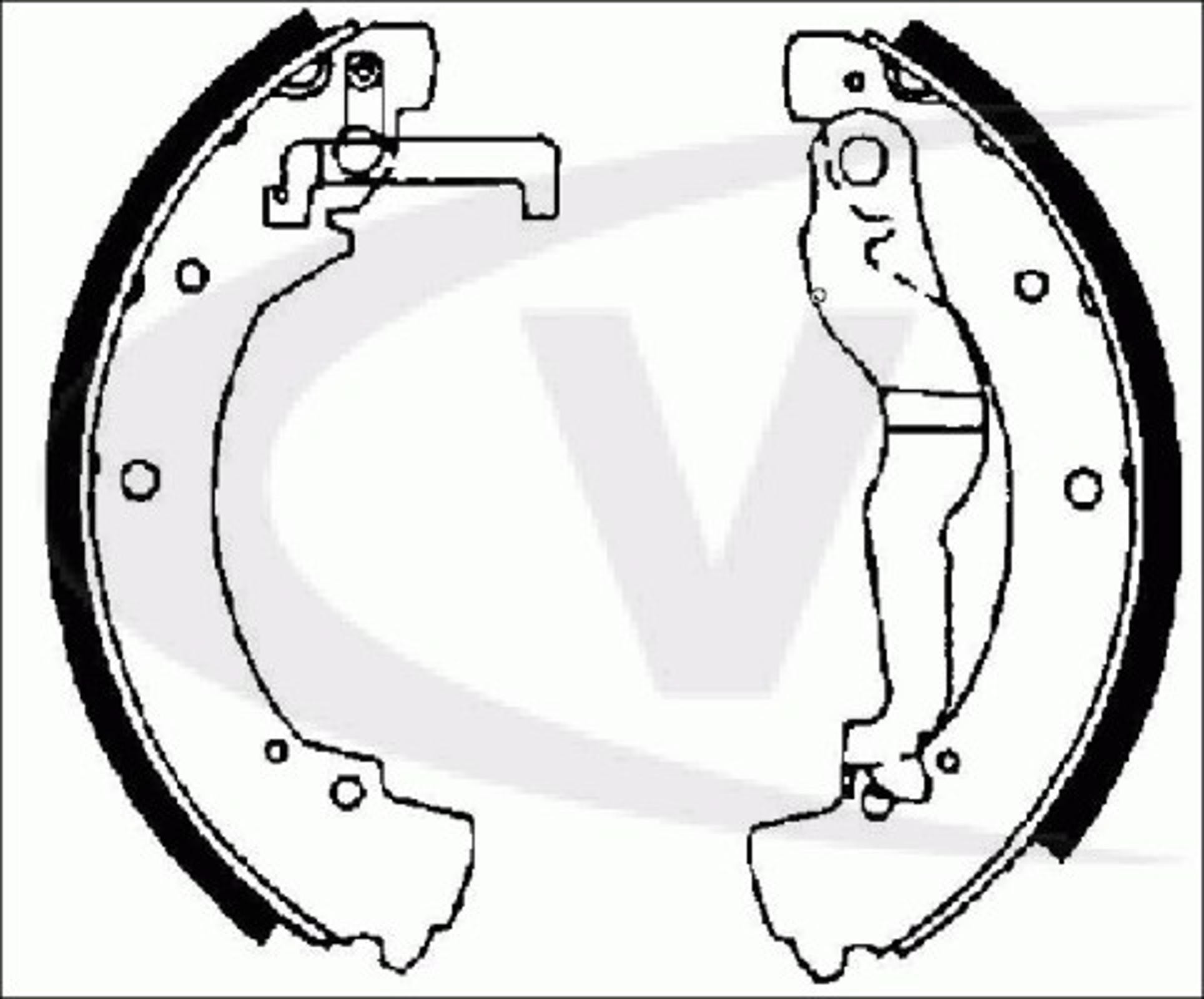 Комплект тормозных колодок VAICO V10-0458