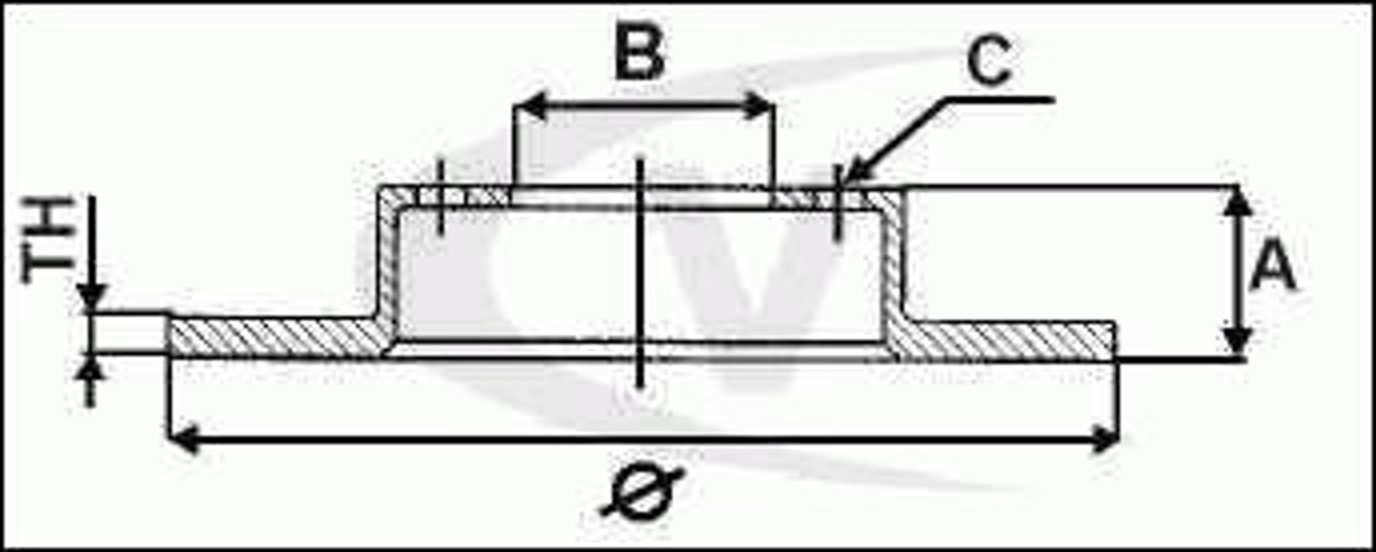 Диск тормозной VAICO V10-40018