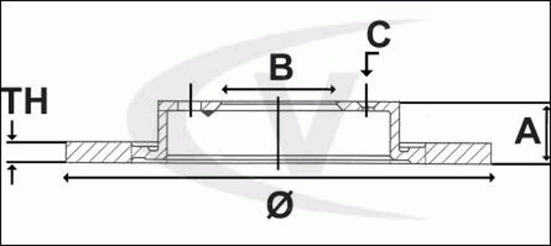 Диск тормозной VAICO V10-40078