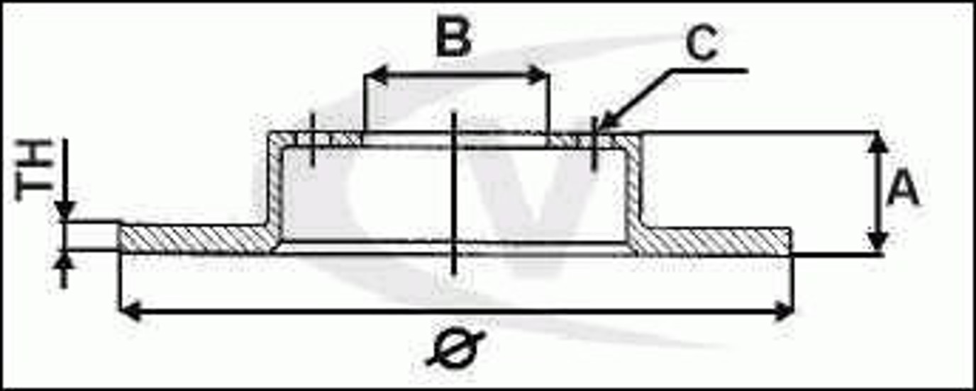 Диск тормозной VAICO V10-80052