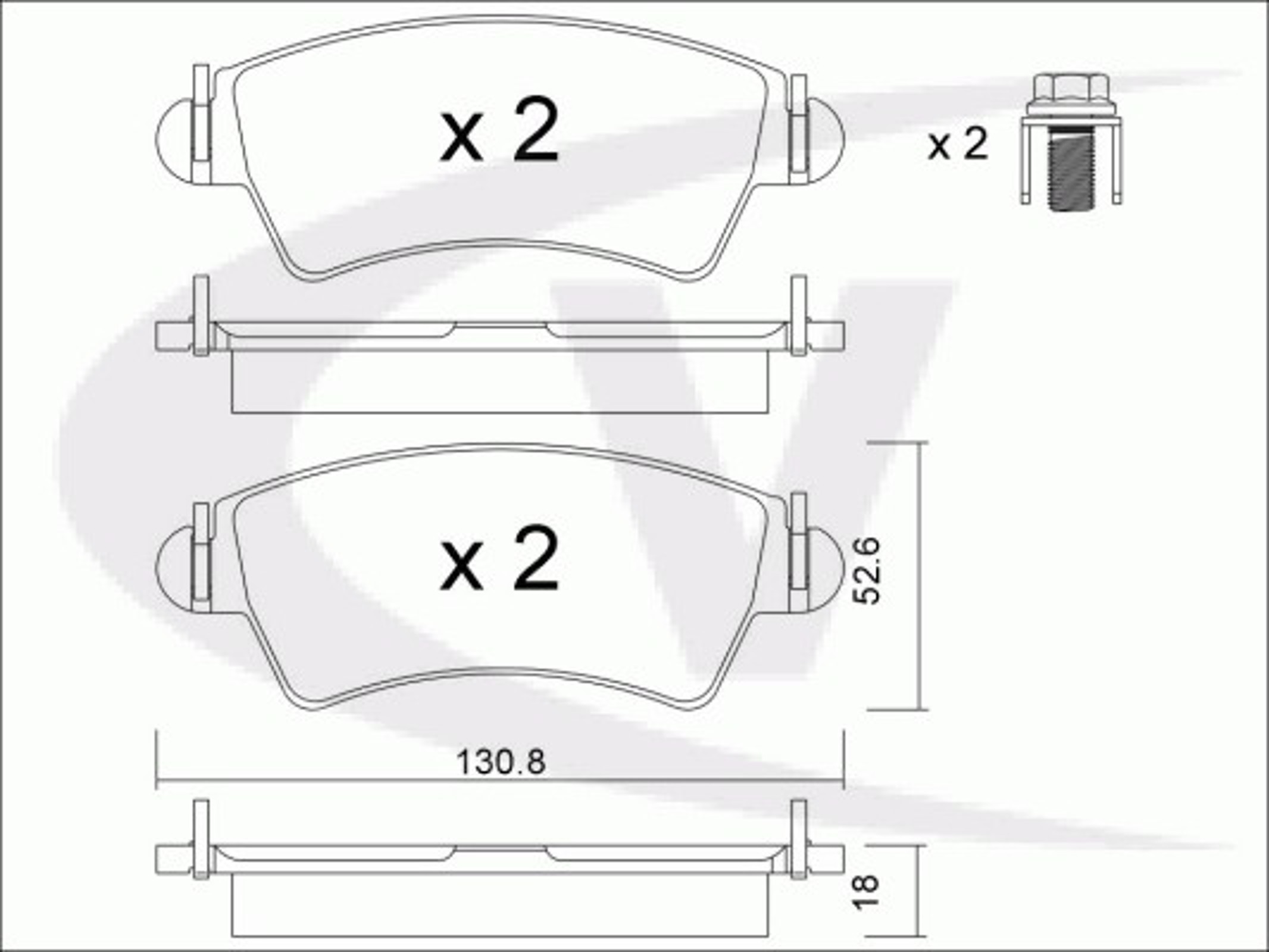 Колодки тормозные дисковые VAICO V22-0093